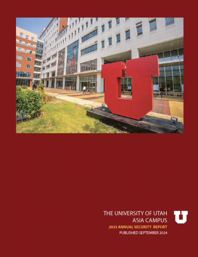 U ASIA CAMPUS ANNUAL SECURITY AND FIRE SAFETY REPORT